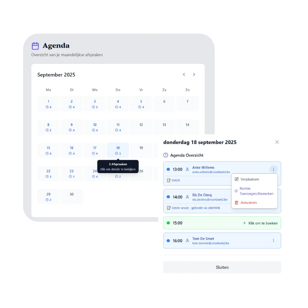 Agenda Demo - Naadloze Vervolgplanning